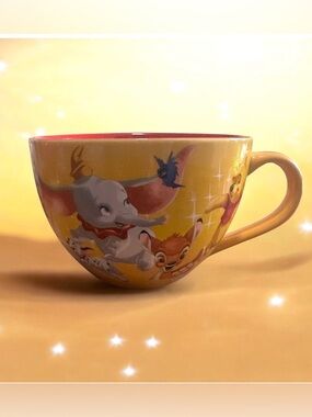Retired Disney Friends Large Cappuccino or Soup Mug Dumbo Bambi Stitch Pooh